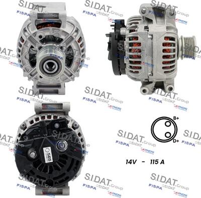 Sidat A12BH0140 - Alternatore autozon.pro