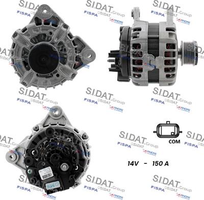 Sidat A12BH0148 - Alternatore autozon.pro