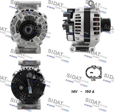 Sidat A12BH0106 - Alternatore autozon.pro