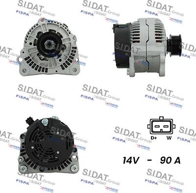 Sidat A12BH0184A2 - Alternatore autozon.pro