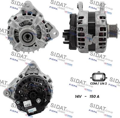 Sidat A12BH0173 - Alternatore autozon.pro