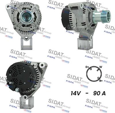 Sidat A12BH0899A2 - Alternatore autozon.pro