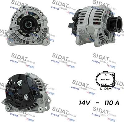 Sidat A12BH0844A2 - Alternatore autozon.pro