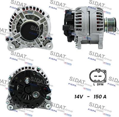 Sidat A12BH0843A2 - Alternatore autozon.pro