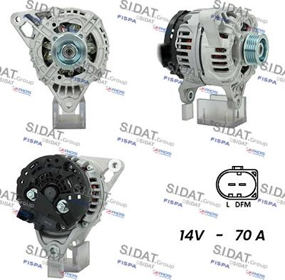 Sidat A12BH0842A2 - Alternatore autozon.pro