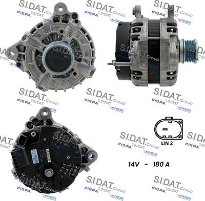 Sidat A12BH0880 - Alternatore autozon.pro