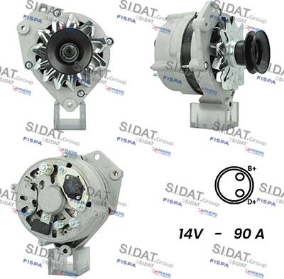 Sidat A12BH0828A2 - Alternatore autozon.pro