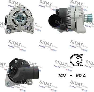 Sidat A12BH0380A2 - Alternatore autozon.pro