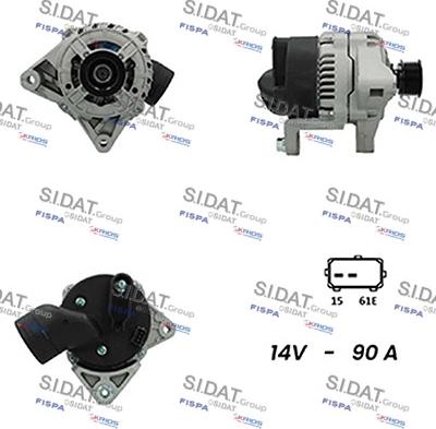 Sidat A12BH0382A2 - Alternatore autozon.pro