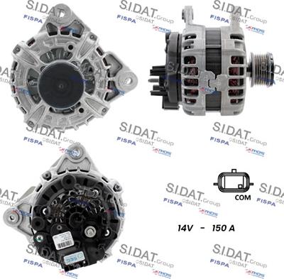 Sidat A12BH0296 - Alternatore autozon.pro