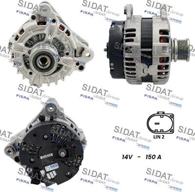 Sidat A12BH0242 - Alternatore autozon.pro