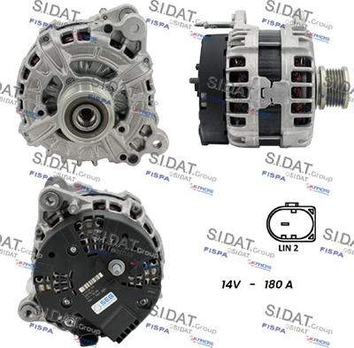 Sidat A12BH0256 - Alternatore autozon.pro