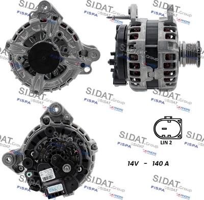 Sidat A12BH0257 - Alternatore autozon.pro