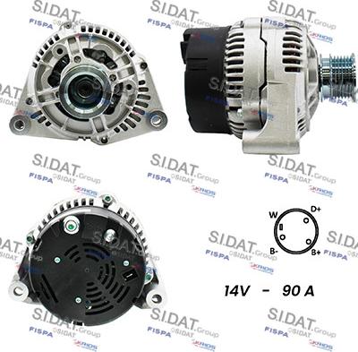 Sidat A12BH0269A2 - Alternatore autozon.pro