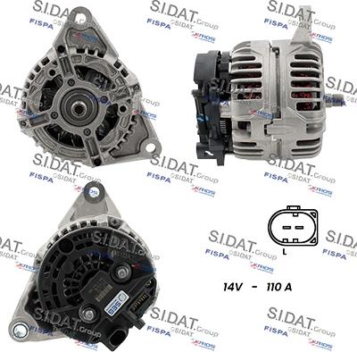 Sidat A12BH0267 - Alternatore autozon.pro