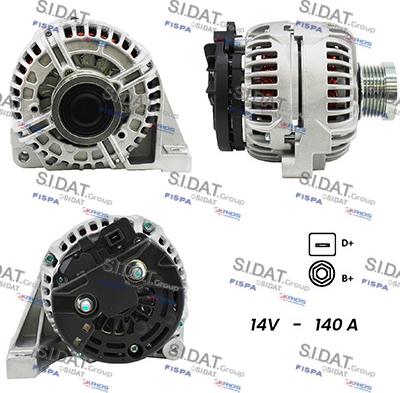 Sidat A12BH0202A2 - Alternatore autozon.pro