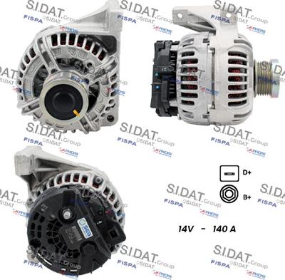 Sidat A12BH0202 - Alternatore autozon.pro