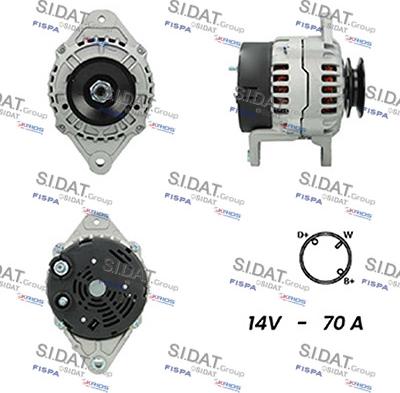 Sidat A12BH0227A2 - Alternatore autozon.pro