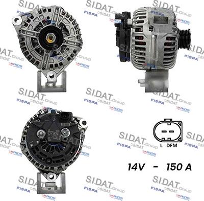 Sidat A12BH0273AS - Alternatore autozon.pro