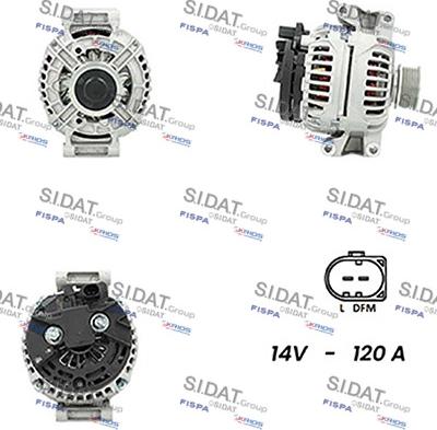 Sidat A12BH0740A2 - Alternatore autozon.pro