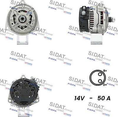 Sidat A12BH0766A2 - Alternatore autozon.pro