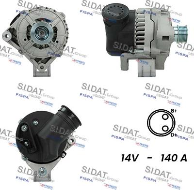 Sidat A12BH0763A2 - Alternatore autozon.pro