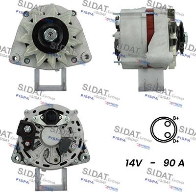 Sidat A12BH0762A2 - Alternatore autozon.pro