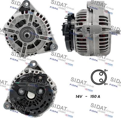 Sidat A12BH1066 - Alternatore autozon.pro