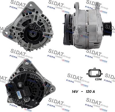 Sidat A12BH1019 - Alternatore autozon.pro