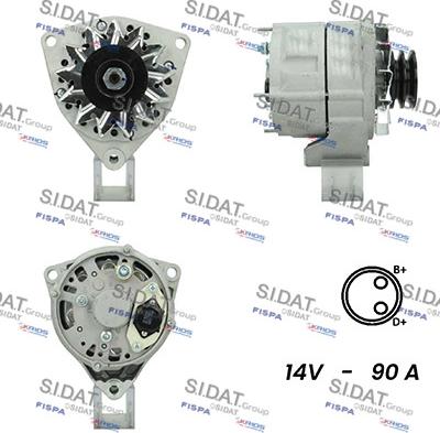 Sidat A12BH1087A2 - Alternatore autozon.pro