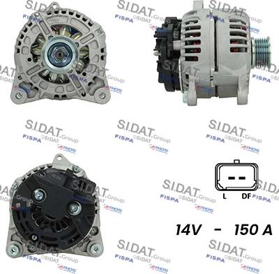 Sidat A12BH1020A2 - Alternatore autozon.pro