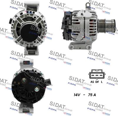 Sidat A12BH1153A2 - Alternatore autozon.pro