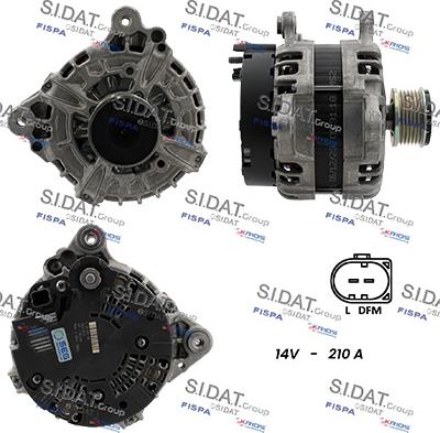 Sidat A12BH1394 - Alternatore autozon.pro