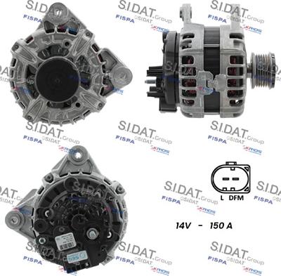 Sidat A12BH1393 - Alternatore autozon.pro