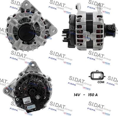 Sidat A12BH1349 - Alternatore autozon.pro