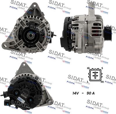 Sidat A12BH1340 - Alternatore autozon.pro