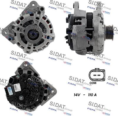 Sidat A12BH1348 - Alternatore autozon.pro