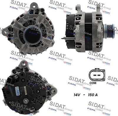 Sidat A12BH1342 - Alternatore autozon.pro