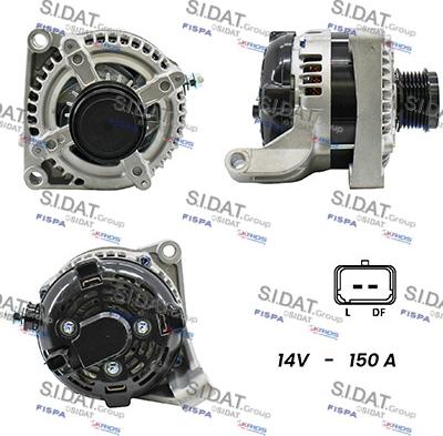 Sidat A12DE0443A2 - Alternatore autozon.pro