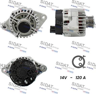 Sidat A12DE0544A2 - Alternatore autozon.pro