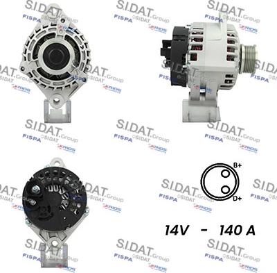 Sidat A12DE0009A2 - Alternatore autozon.pro