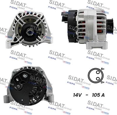 Sidat A12DE0007A2 - Alternatore autozon.pro