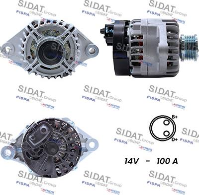 Sidat A12DE0081A2 - Alternatore autozon.pro