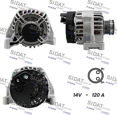 Sidat A12DE0192A2 - Alternatore autozon.pro