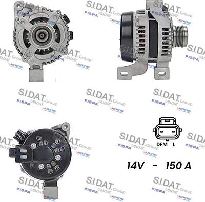 Sidat A12DE0323A2 - Alternatore autozon.pro