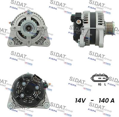 Sidat A12DE0711A2 - Alternatore autozon.pro