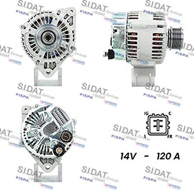 Sidat A12DE1111A2 - Alternatore autozon.pro