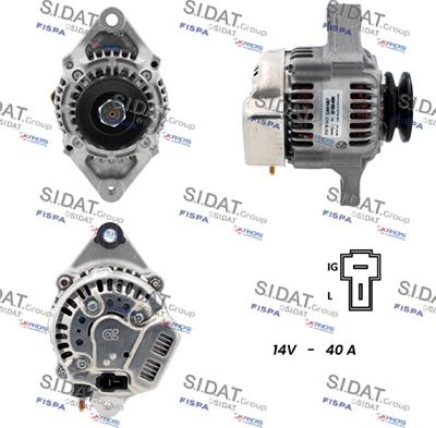 Sidat A12DE1224 - Alternatore autozon.pro