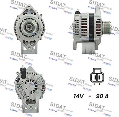 Sidat A12HT0115A2 - Alternatore autozon.pro