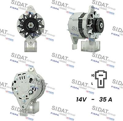 Sidat A12HT0366A2 - Alternatore autozon.pro